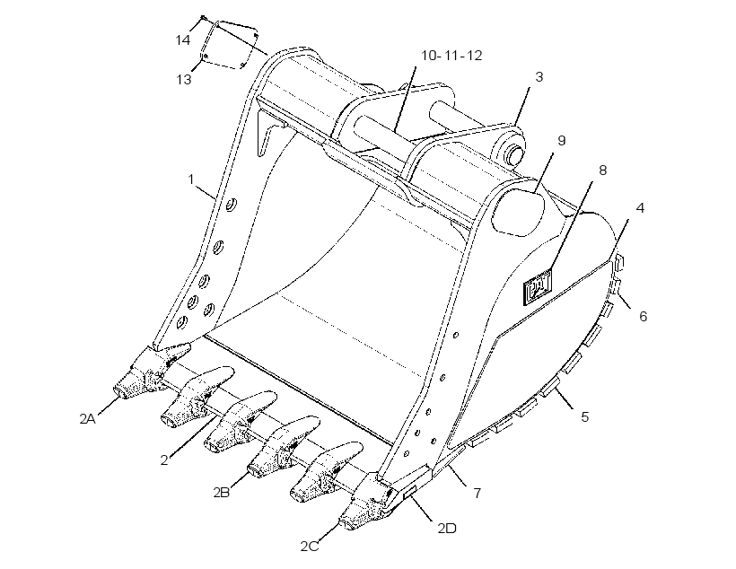 BUCKET GP-HEAVY DUTY ROCK 2980014 CAT