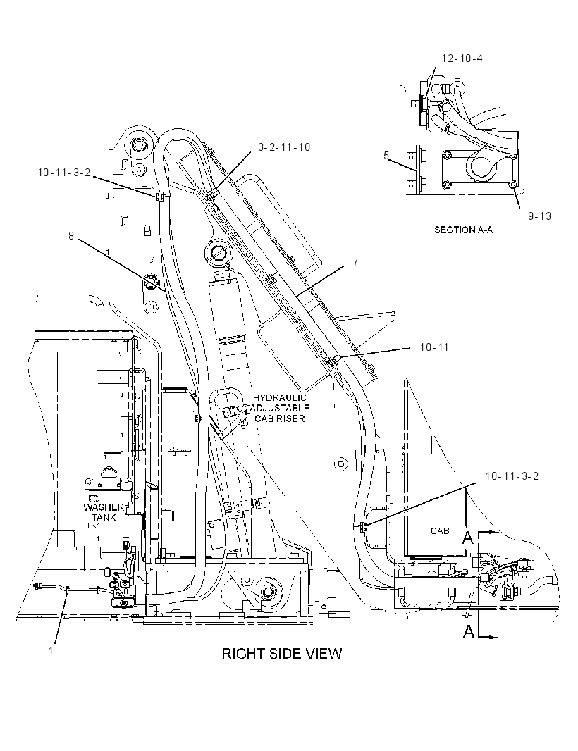 WIRING GP-CAB RISER 2852051 CAT
