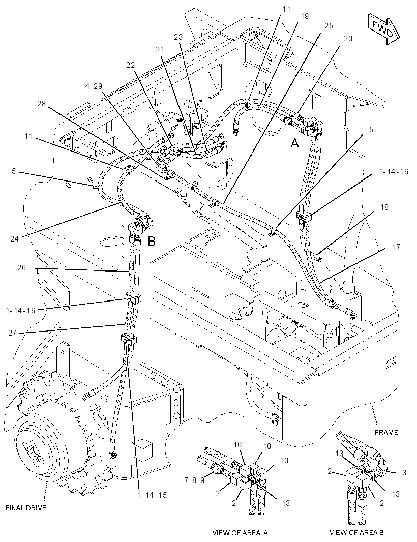 LINES GP-BRAKE & SHIFT 2703543 CAT
