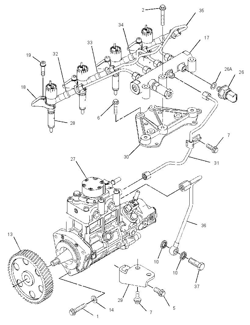 Топливный насос высокого давления 3034615 CAT