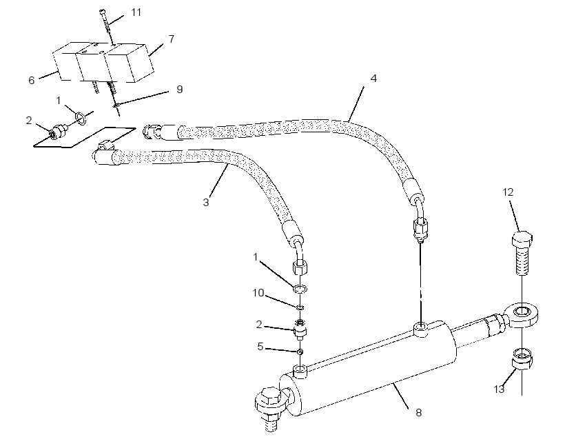 CYLINDER & LINES GP-BROOM 1555022 CAT