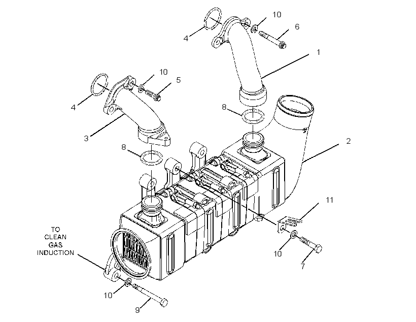 COOLER GP-CLEAN GAS INDUCTION 2869383 CAT
