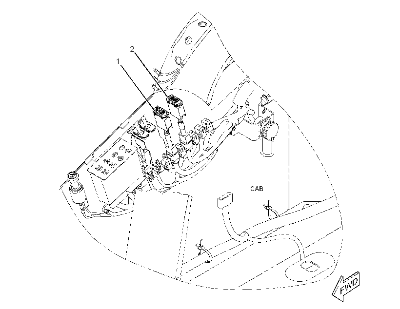 Проводка кабины 3018190 CAT