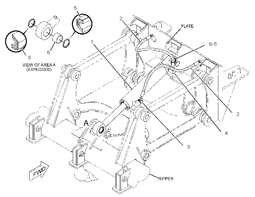 CYLINDER & LINES GP-RIPPER 2660744 CAT
