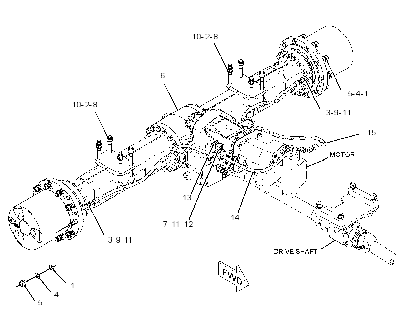 AXLE & MTG AR-REAR 2417444 CAT