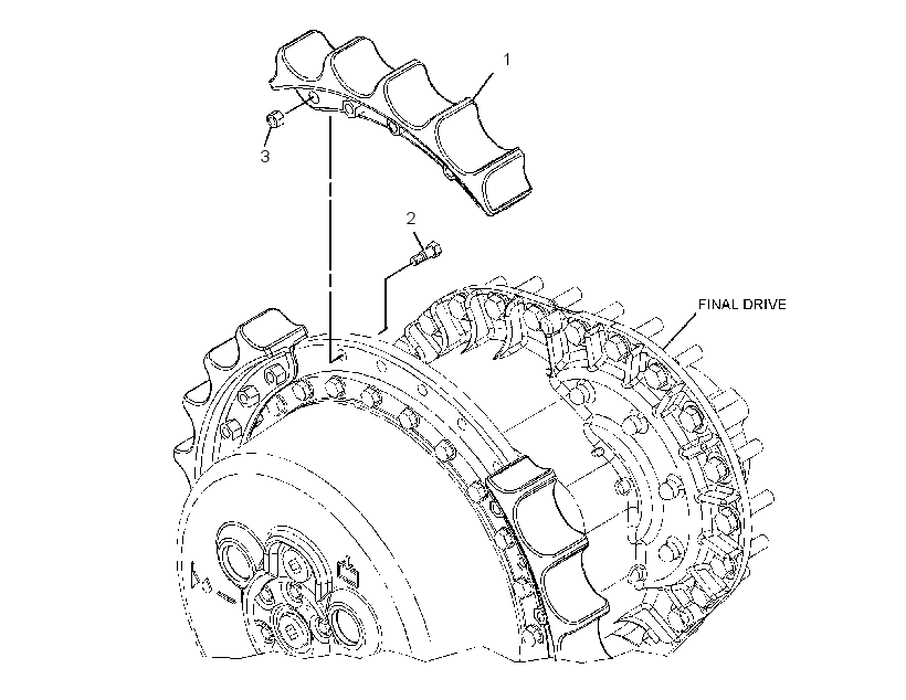 SEGMENT GP-SPROCKET 3086853 CAT