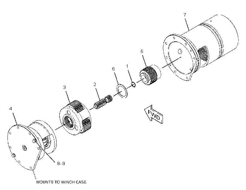 BRAKE & PLANETARY GP-WINCH 3095091 CAT