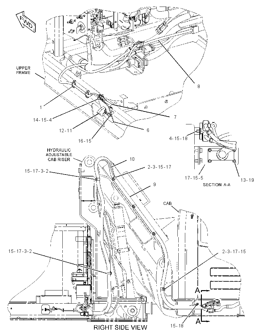 WIRING GP-CAB RISER 2773694 CAT