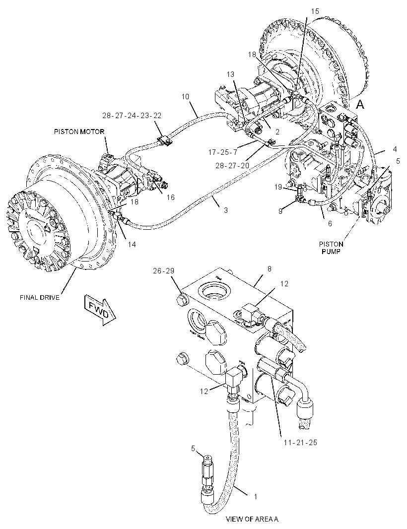 MANIFOLD & LINES GP-CONTROL 2549057 CAT