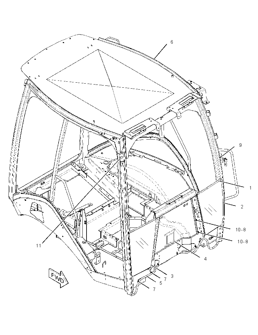 CANOPY GP-OPEN ROPS 2935075 CAT