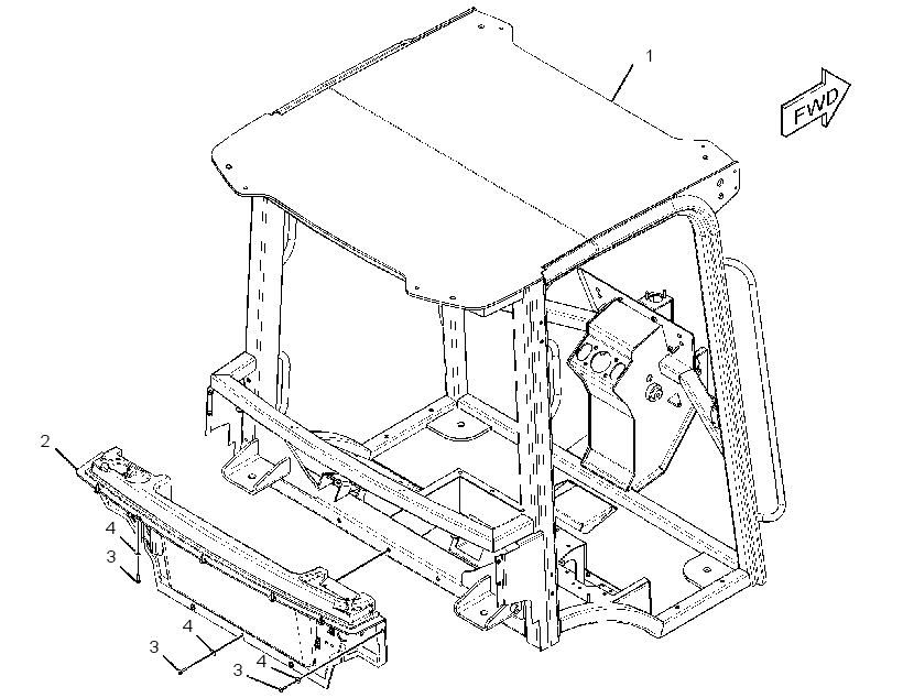 CANOPY GP-OPEN ROPS 2957928 CAT