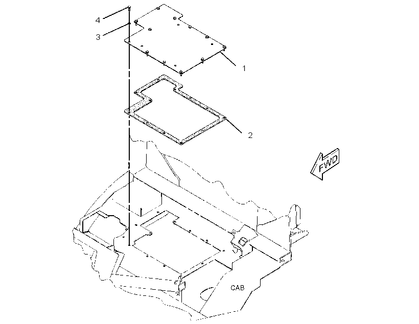 PLATE GP-SEAT 2609830 CAT