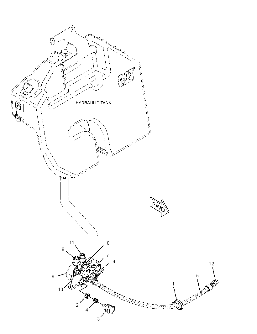 MANIFOLD GP-RETURN 3080421 CAT