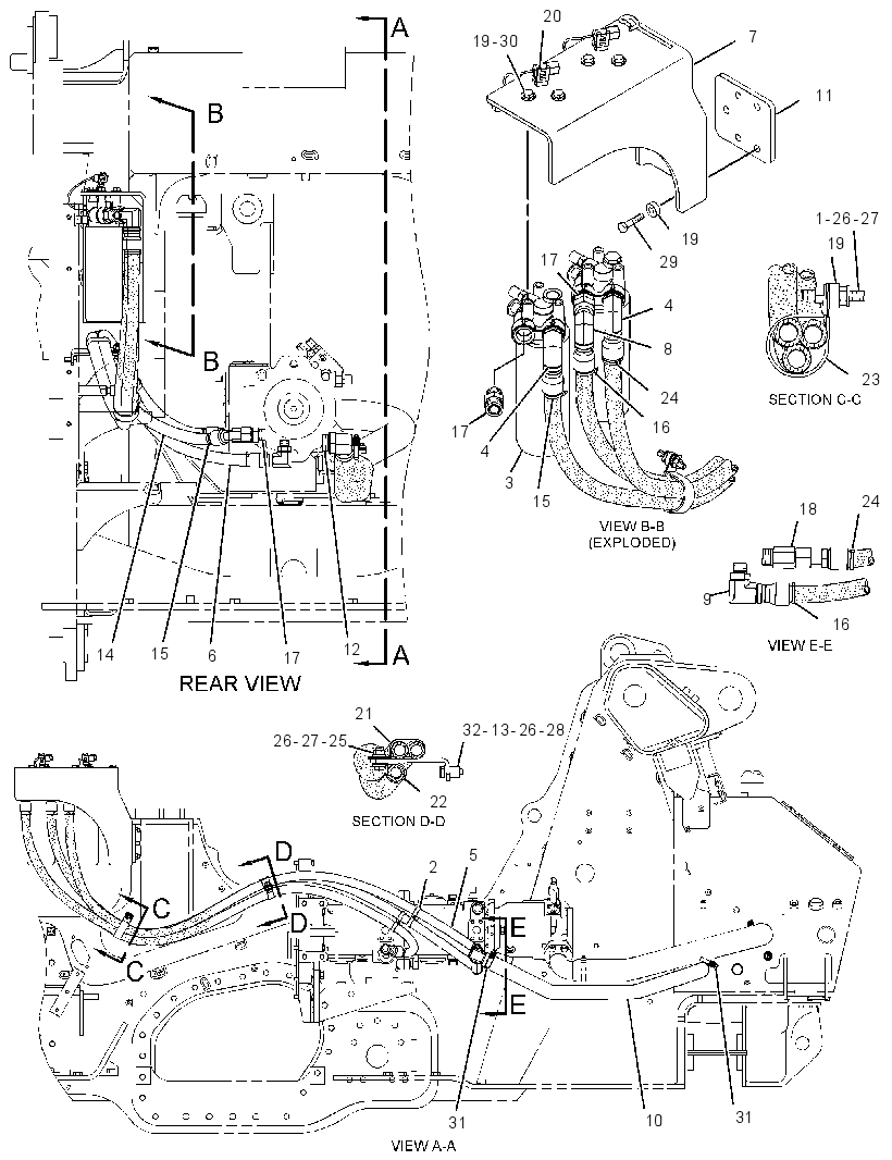 LINES GP-CHARGE PRESSURE 2718879 CAT