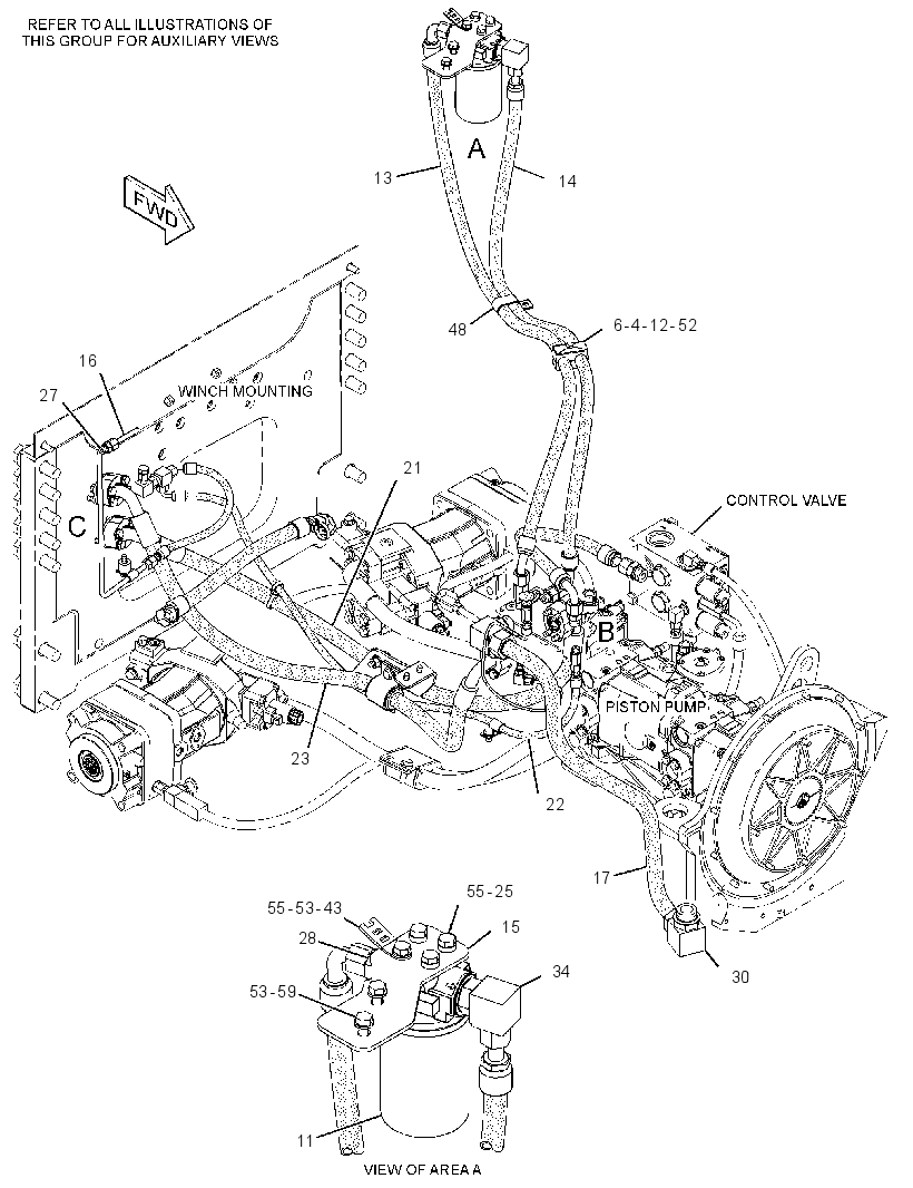 LINES GP-WINCH 2840970 CAT