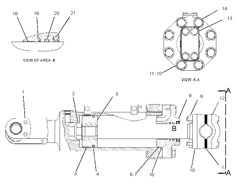 CYLINDER GP-TILT & TIP 1962430 CAT