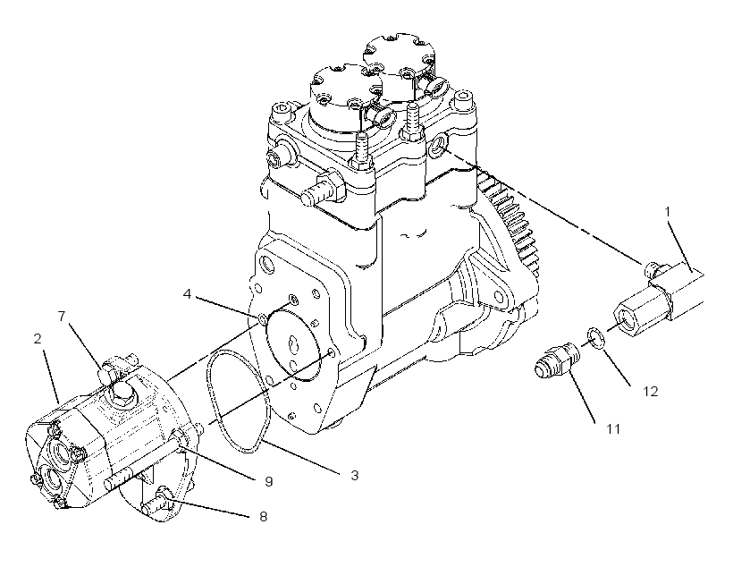 Насос топливоподкачивающий 2950187 CAT