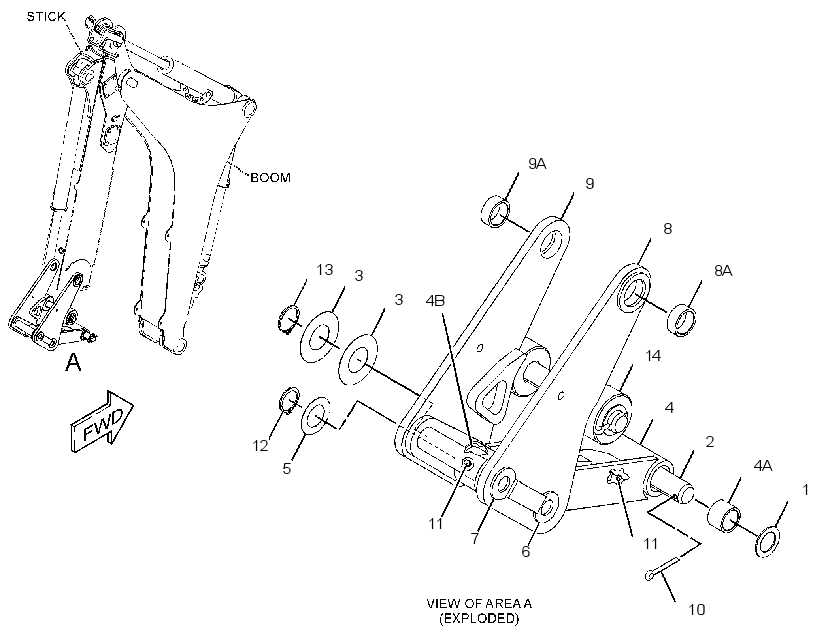LINKAGE GP-BACKHOE BUCKET 2201020 CAT