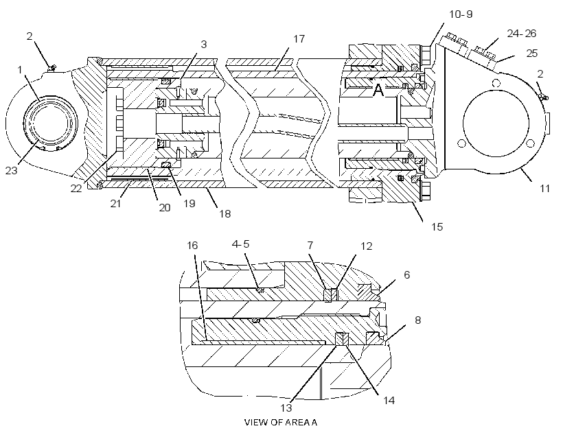 CYLINDER GP-HOIST 2960738 CAT