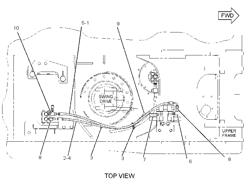 Трубопроводы управляющие 2608234 CAT