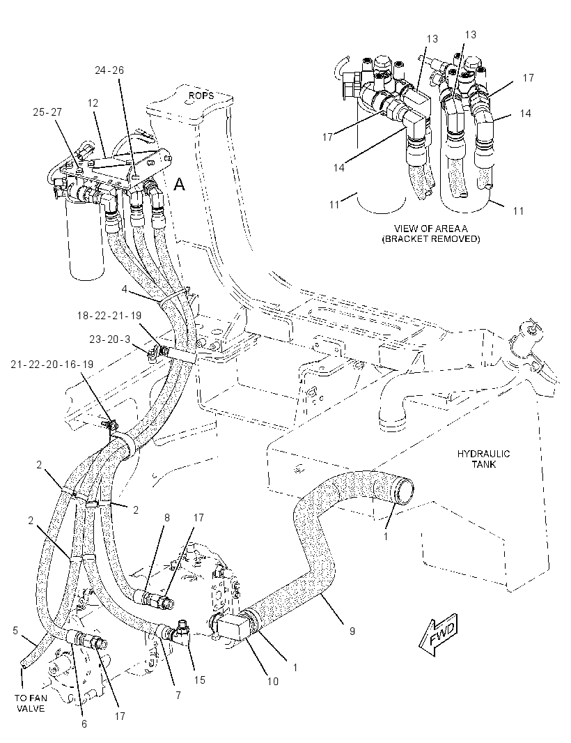 LINES GP-CHARGE PRESSURE 2067264 CAT