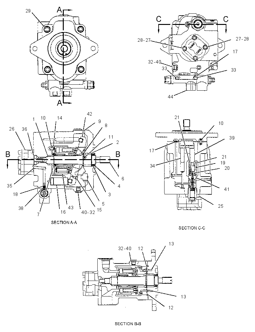 PUMP GP-PISTON & GEAR 2848038 CAT