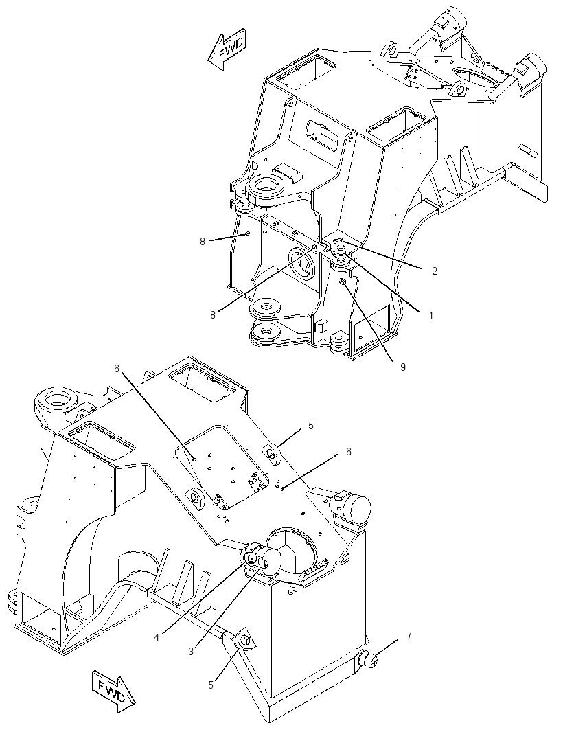 FRAME AS-FRONT 1978600 CAT