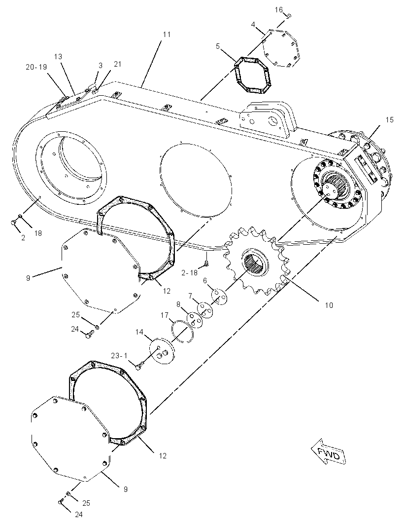 CASE & COVER GP-CHAIN DRIVE 2331737 CAT