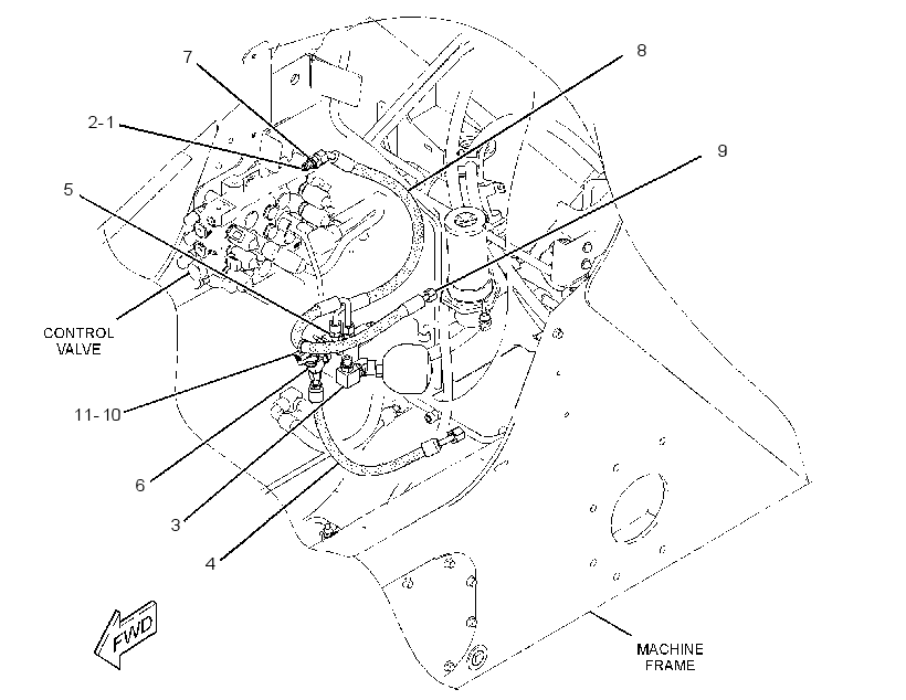 MANIFOLD & LINES GP-ACCUM 2864887 CAT