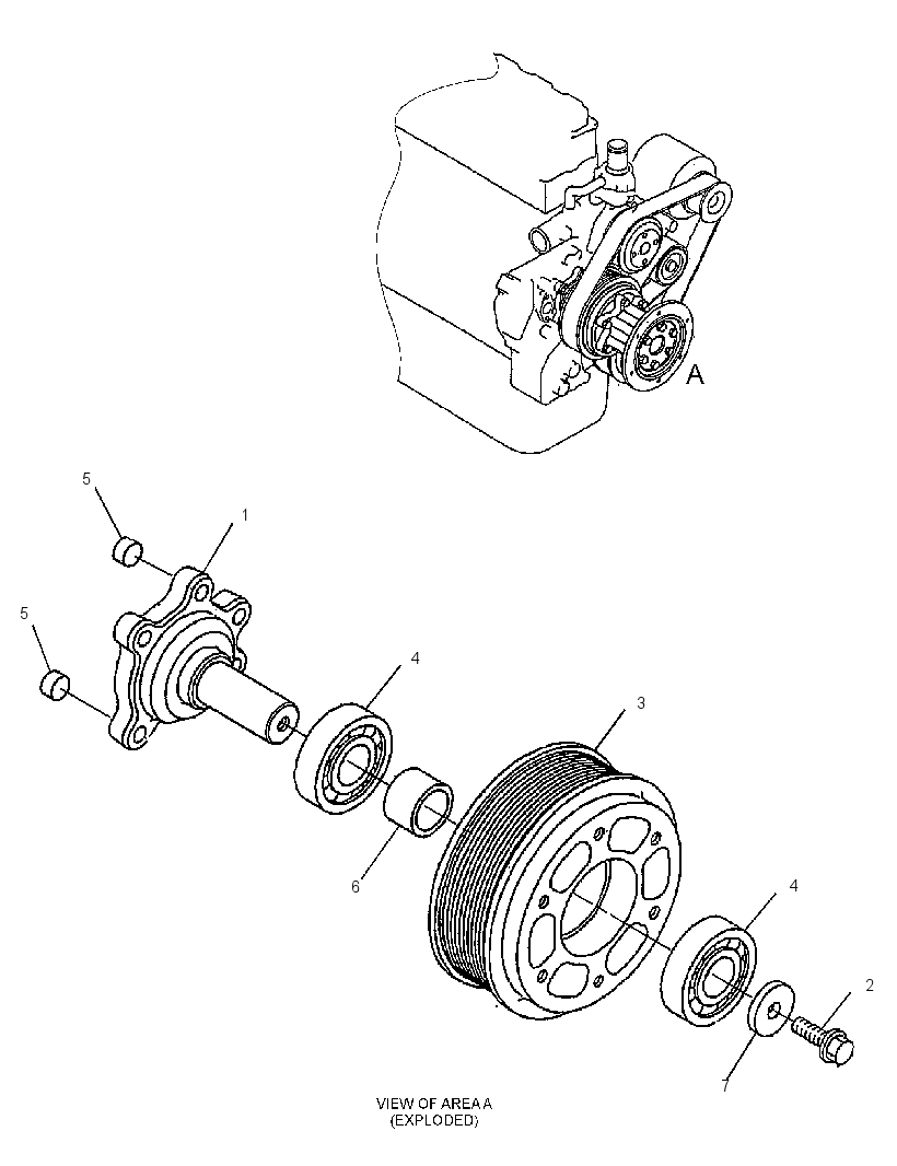 PULLEY GP-ENGINE 3054774 CAT