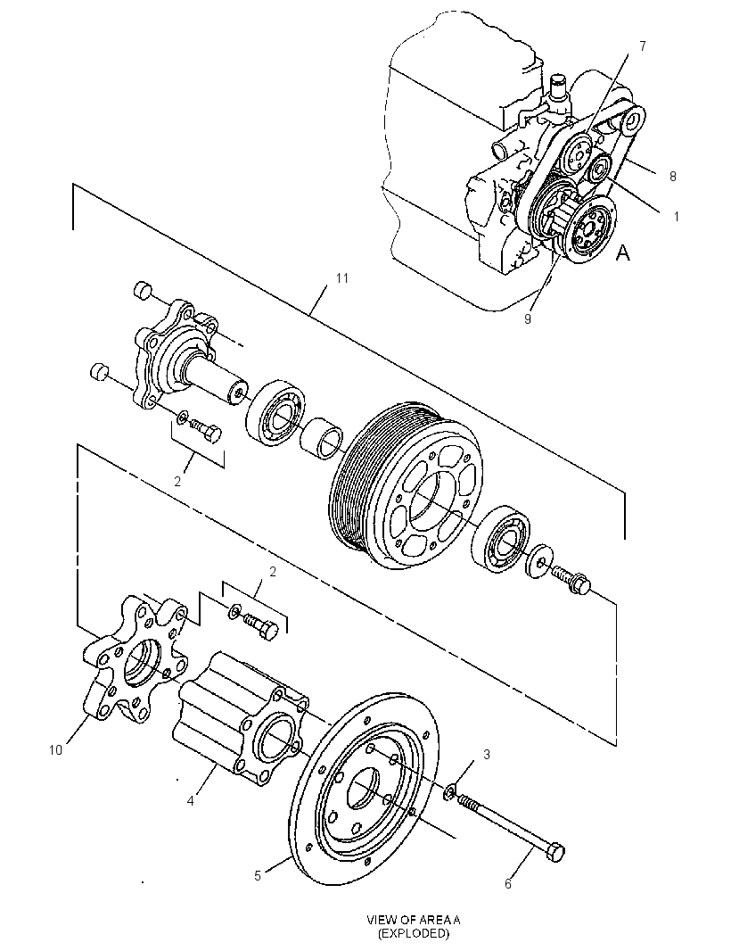 PULLEY GP-ENGINE 3054933 CAT