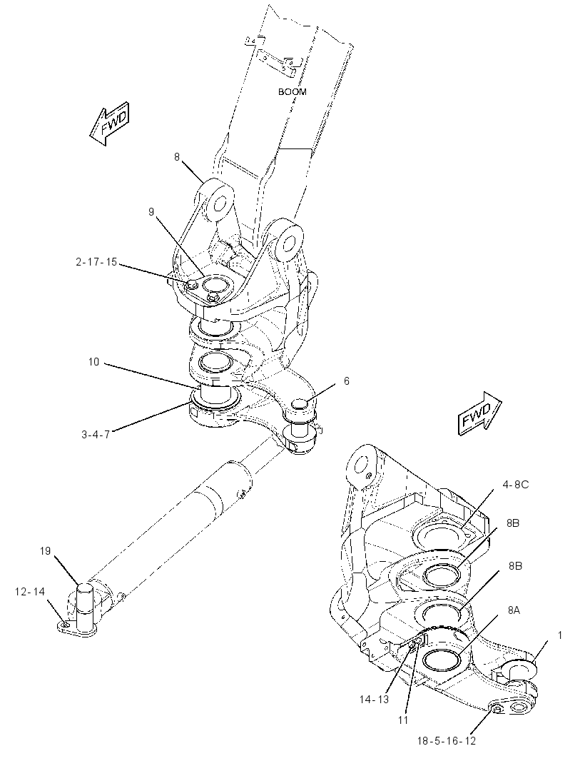FRAME GP-SWING 2663874 CAT