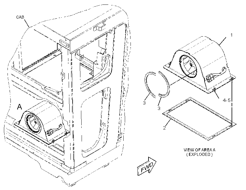 BLOWER & MTG GP-CAB 2656596 CAT