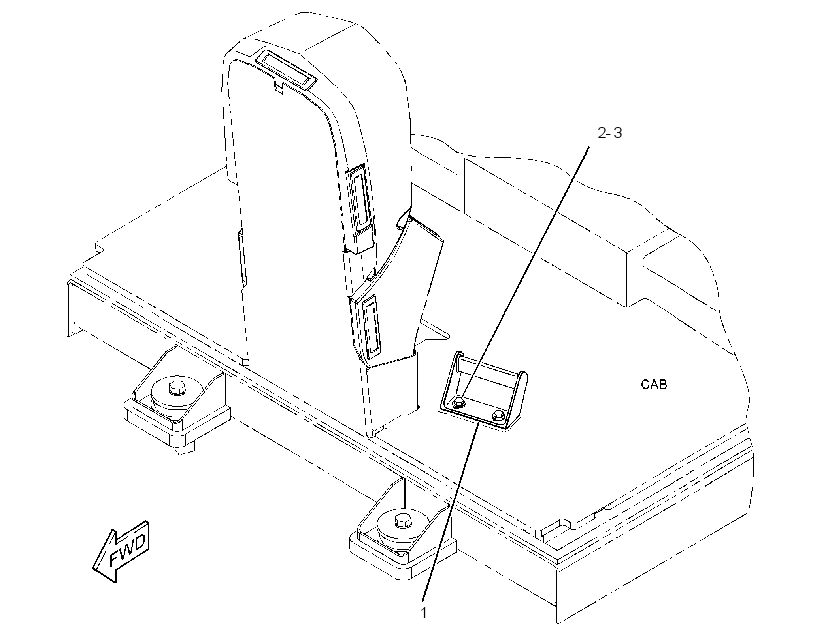 FOOTREST GP 3092877 CAT