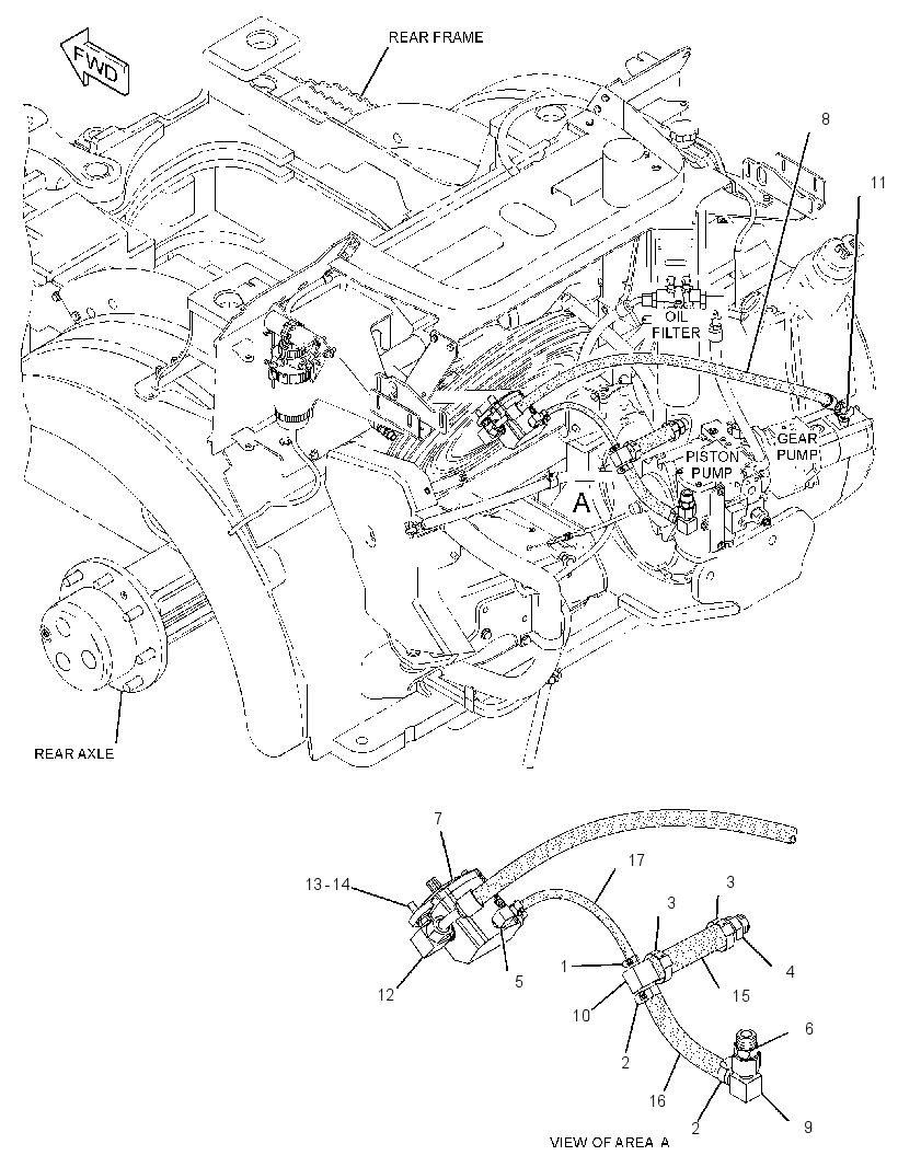 MOTOR & LINES GP-HYDRAULIC FAN 2573926 CAT