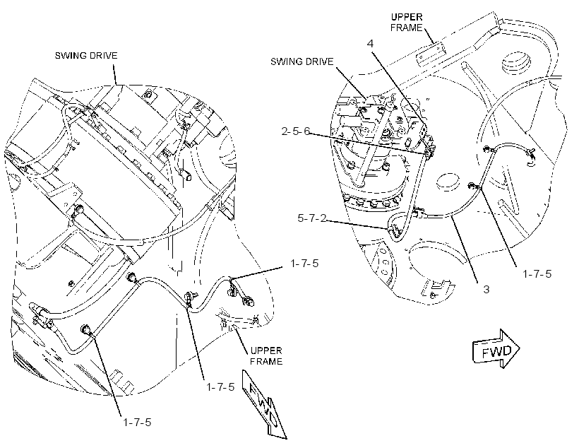 WIRING GP-FINE SWING 2381568 CAT