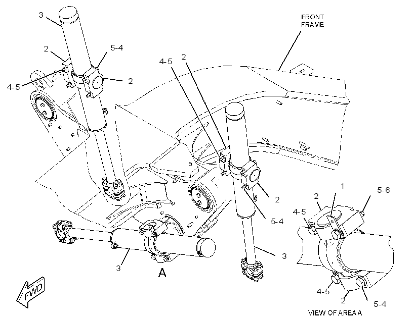 CYLINDER & MTG GP-CSHFT & LIFT 2780560 CAT