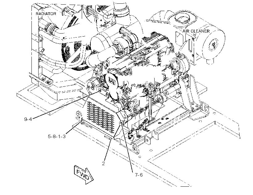 GUARD GP-ENGINE 2574716 CAT