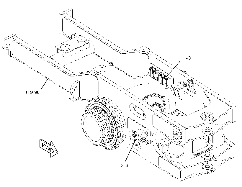 MOUNTING GP-REAR AXLE 1204408 CAT