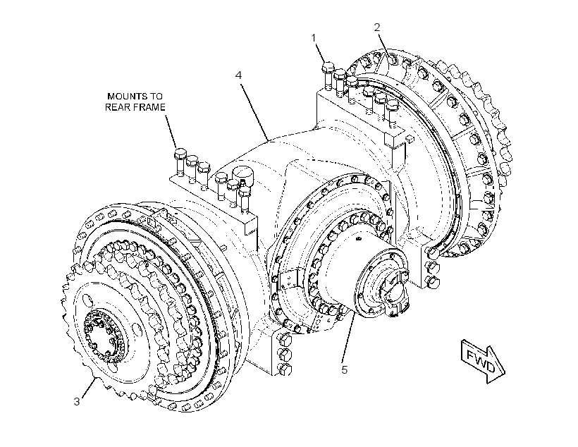AXLE AR-REAR 2719315 CAT
