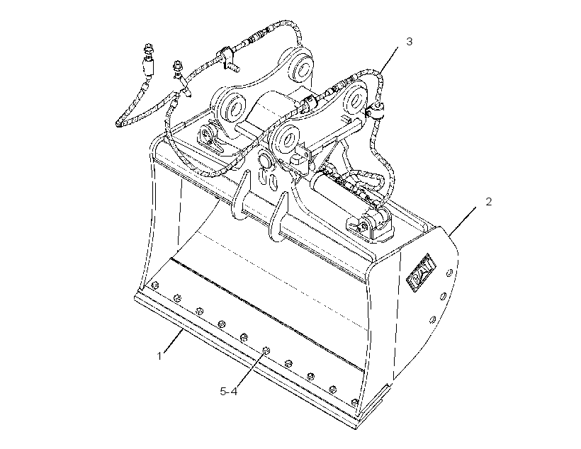 BUCKET GP-DITCH CLEANING 2344998 CAT