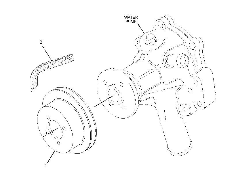 PULLEY GP-WATER PUMP 2950888 CAT