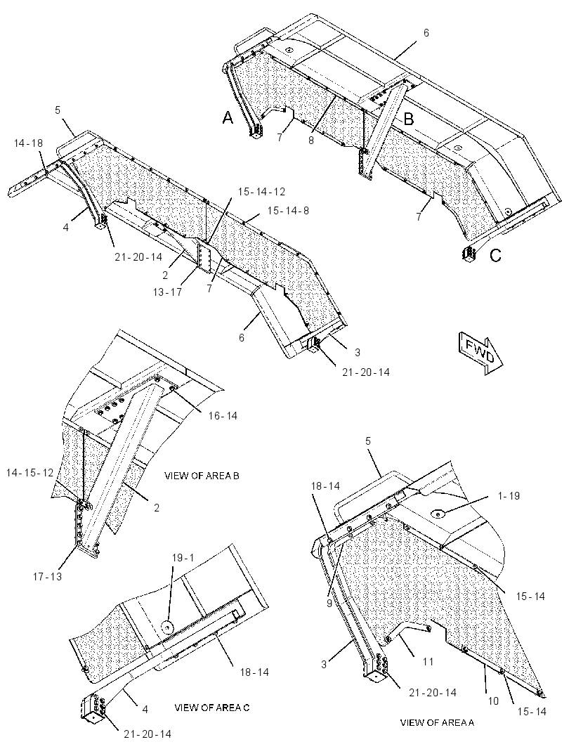 FENDER & SUPPORT GP 2662418 CAT