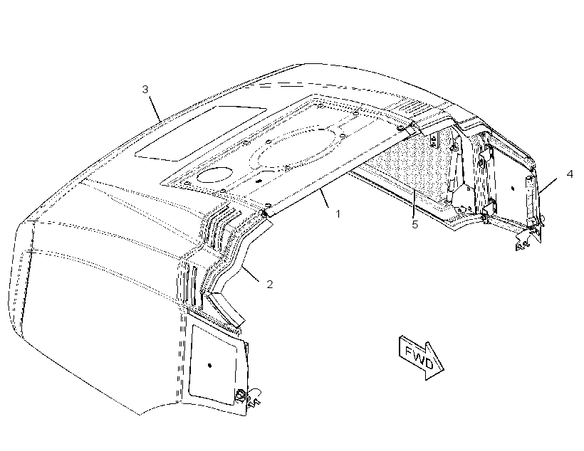 ENCLOSURE AR-HOOD 3080581 CAT
