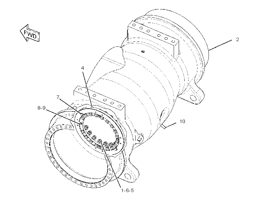 HOUSING GP-REAR AXLE 1358106 CAT