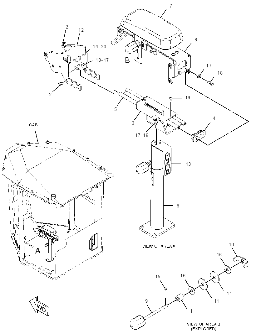 SUPPORT GP-CONTROL 2333224 CAT