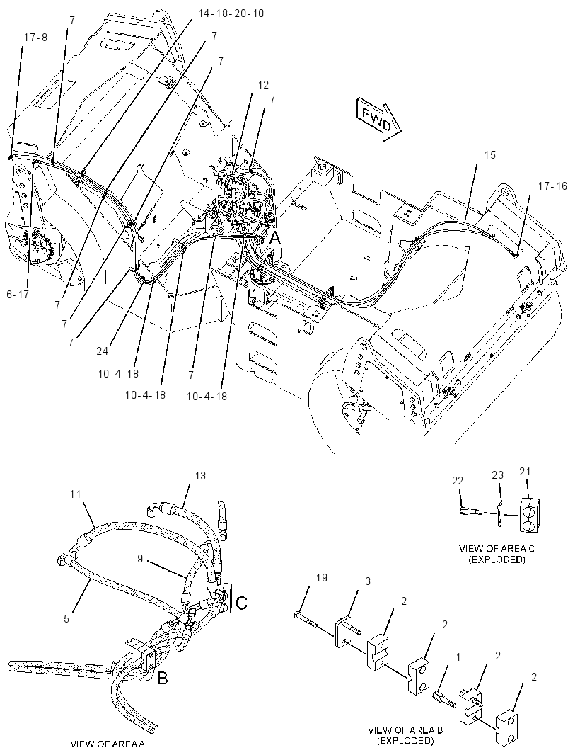 LINES GP-BRAKE & SHIFT 2713008 CAT