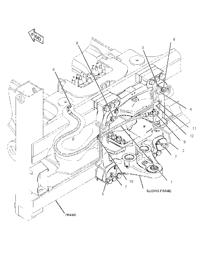 LINES GP-SIDESHIFT LOCK 2164728 CAT