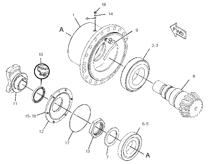 PINION GP-DIFFERENTIAL 2759422 CAT