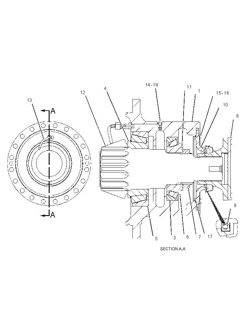 PINION GP-DIFFERENTIAL 1168239 CAT
